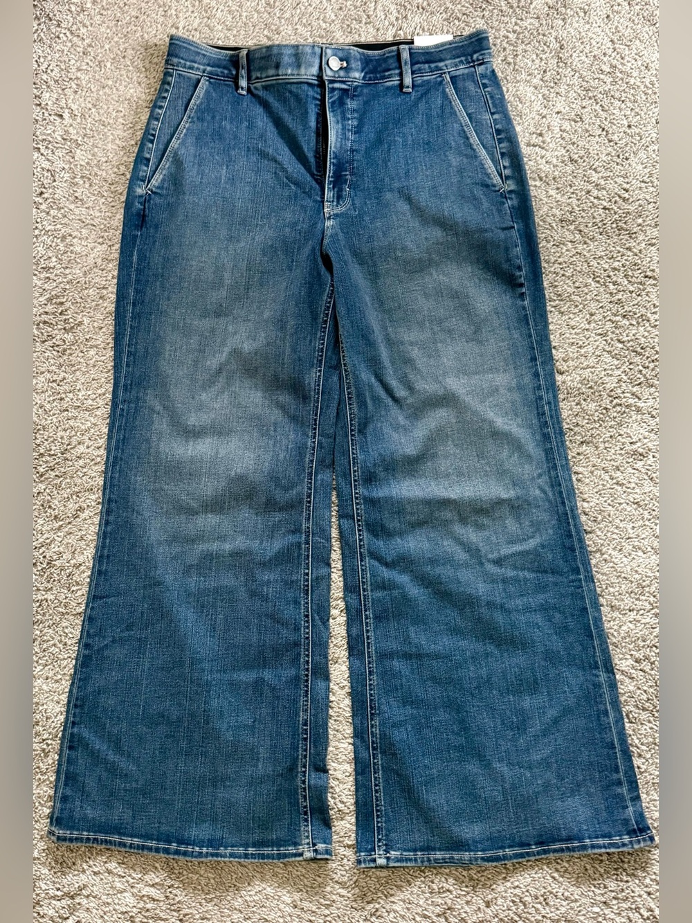 Wide Leg Dark Blue Women’s Jeans